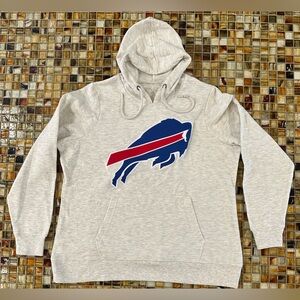 Women's Buffalo Bills Antigua Gray Logo Pullover Hoodie~NWOT~$83